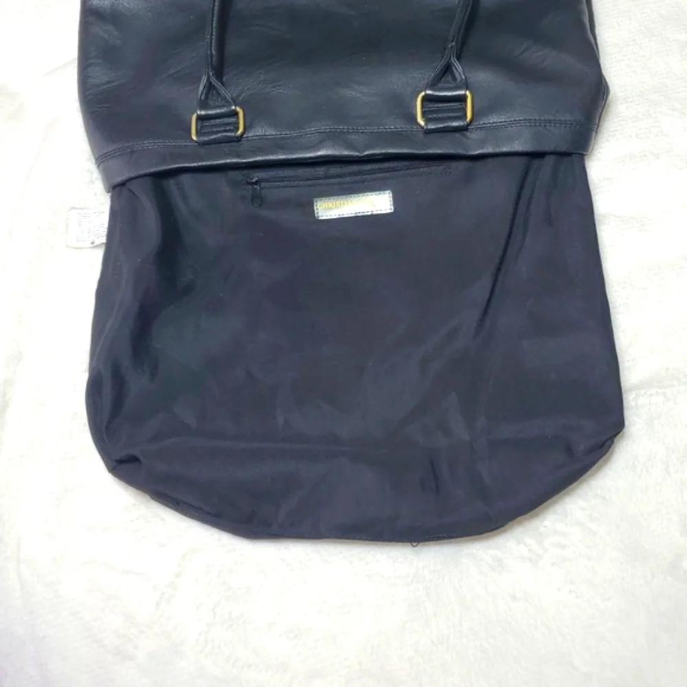 Christian Siriano RockerTote Shoulder Bag - Faux Leather & Gold Studs Accents - Picture 11 of 15